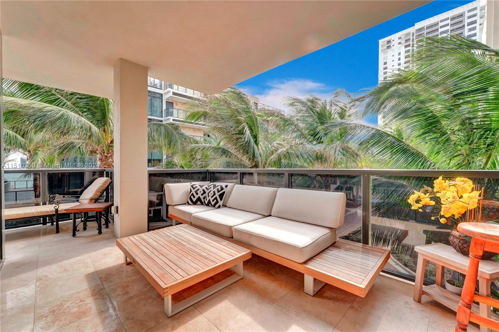 2101 South Surf Road, Unit 3C Hollywood, FL 33019 - Photo 18 of 23 a roof deck with couch and chairs