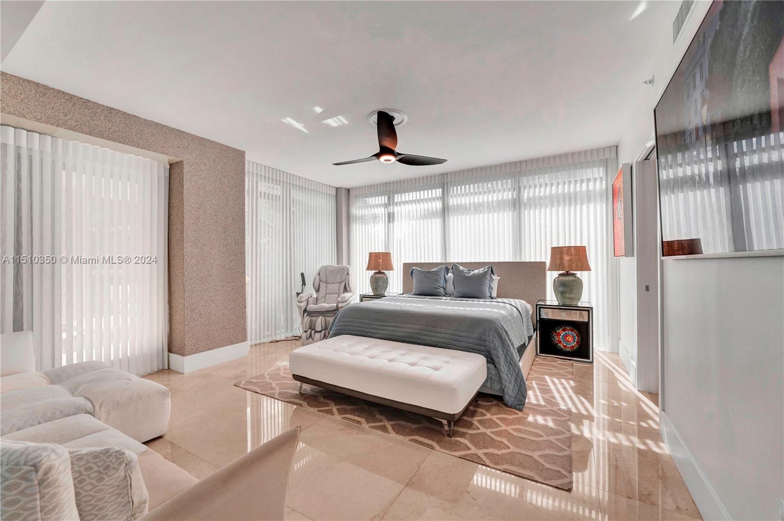 2101 South Surf Road, Unit 3C Hollywood, FL 33019 - Photo 9 of 23 a bedroom with a bed and a window