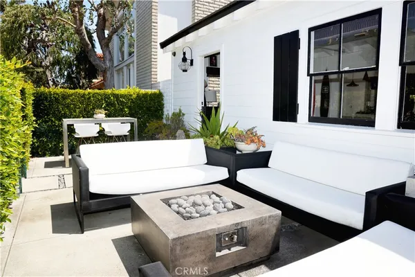 a view of a outdoor space with furniture