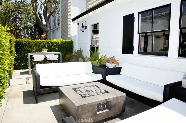 a view of a outdoor space with furniture