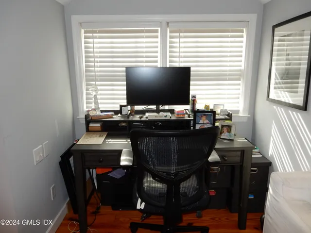 a room with furniture and window