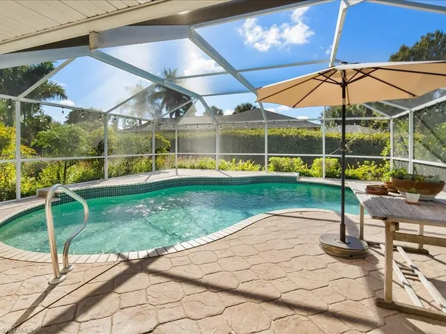 a view of a playground with a patio