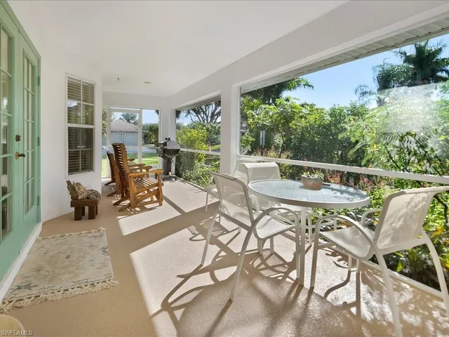 a outdoor space with furniture