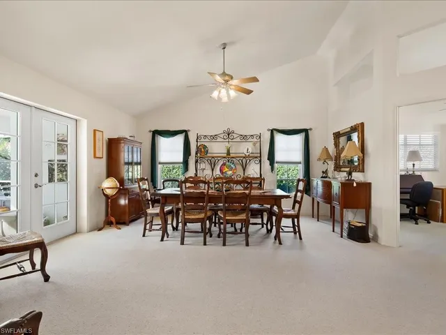 a view of a livingroom with furniture window and outside view