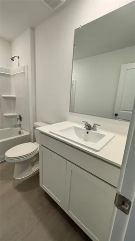 an empty room with closet