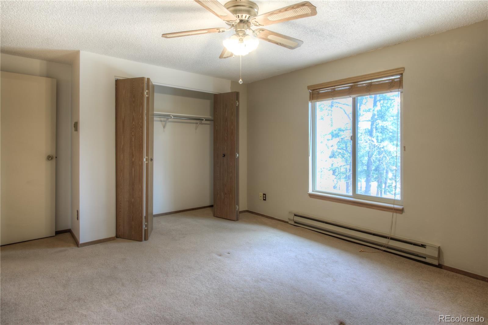 253 Raven Drive Bailey, CO 80421 - Photo 16 of 40 an empty room with windows and fan