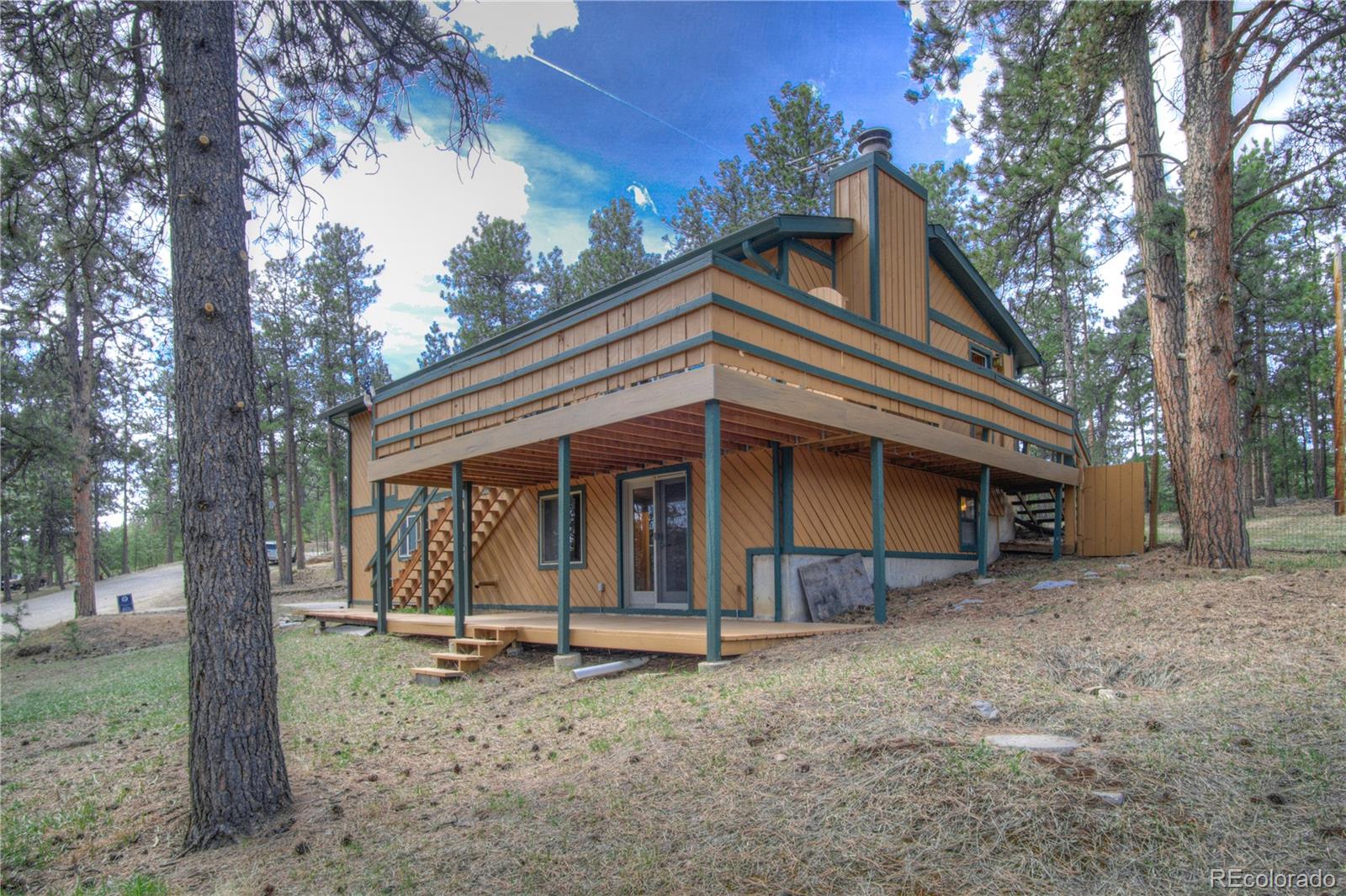 253 Raven Drive Bailey, CO 80421 - Photo 30 of 40 a view of a house with a yard