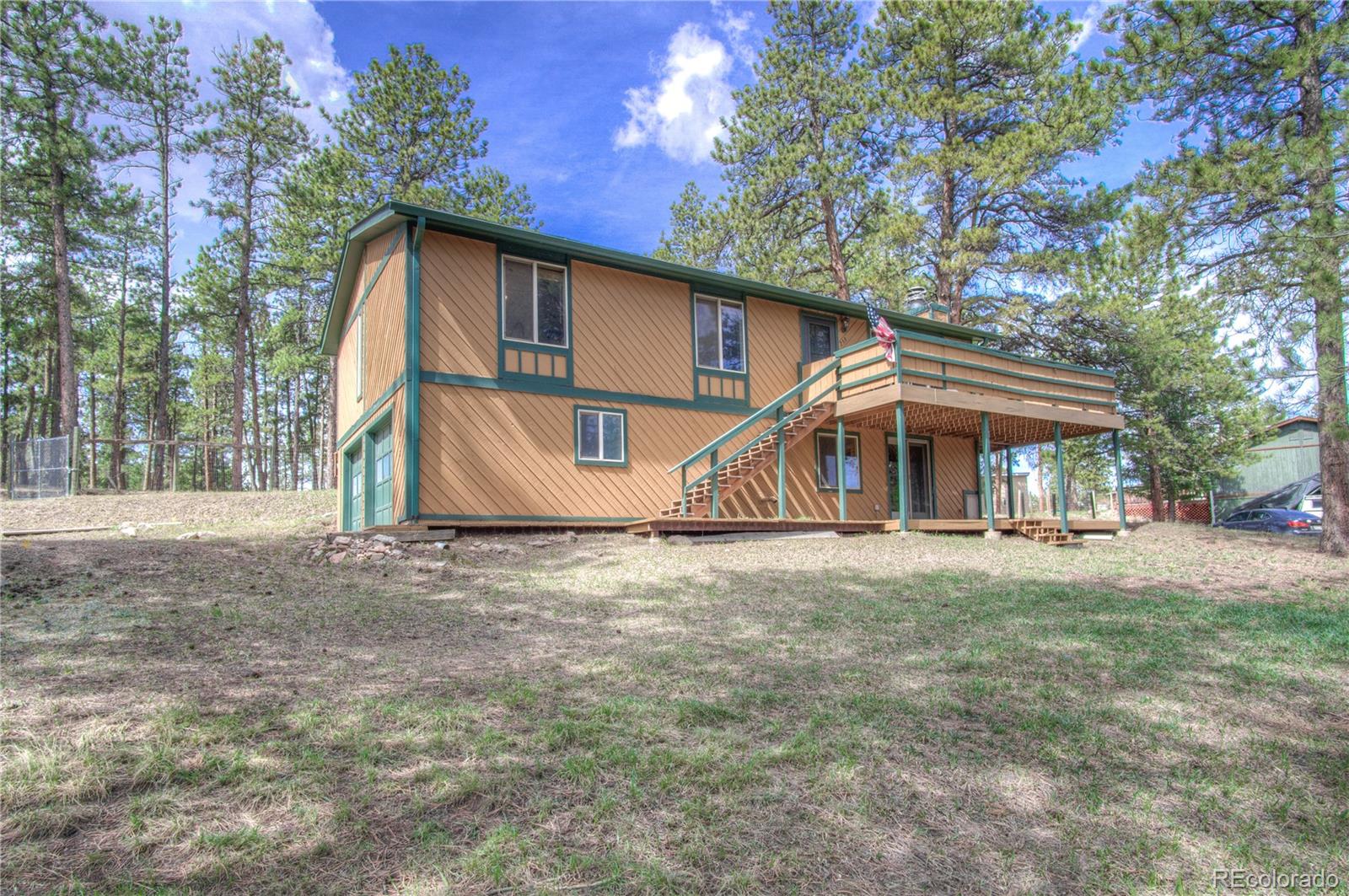 253 Raven Drive Bailey, CO 80421 - Photo 31 of 40 a view of a house with a yard