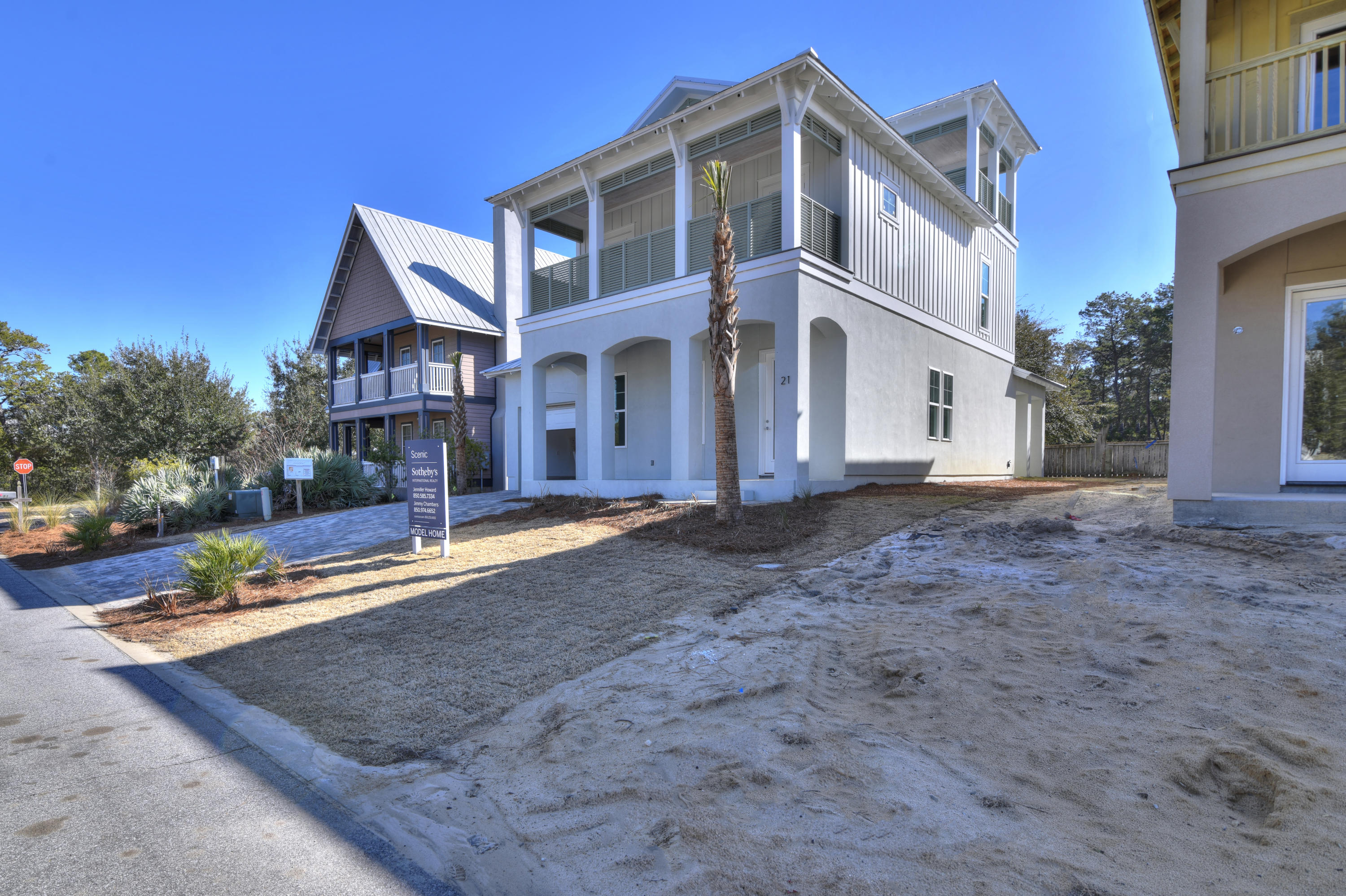32 West Willow Mist Rd Inlet Beach Inlet Beach, FL 32461 - Photo 30 of 55 a front view of a house with a yard