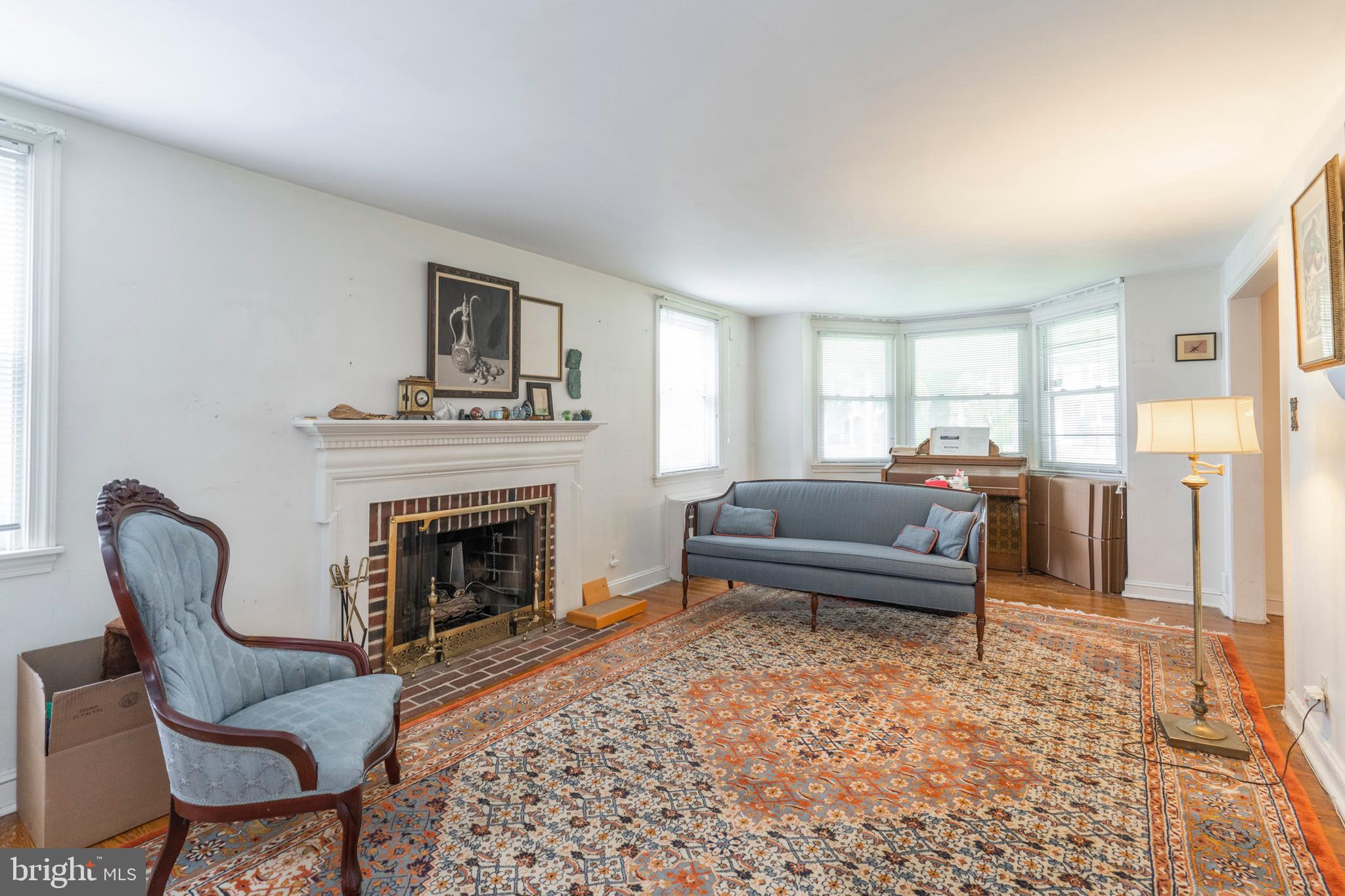305 Earlington Road Havertown, PA 19083 - Photo 10 of 50 Gas Fireplace And Bay Window