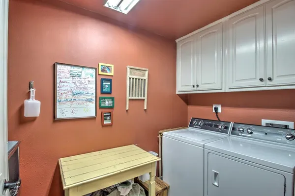 a room with storage and utility