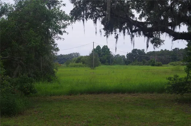 a view of a golf course with a lake