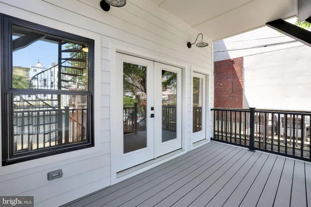 a view of a house with a deck