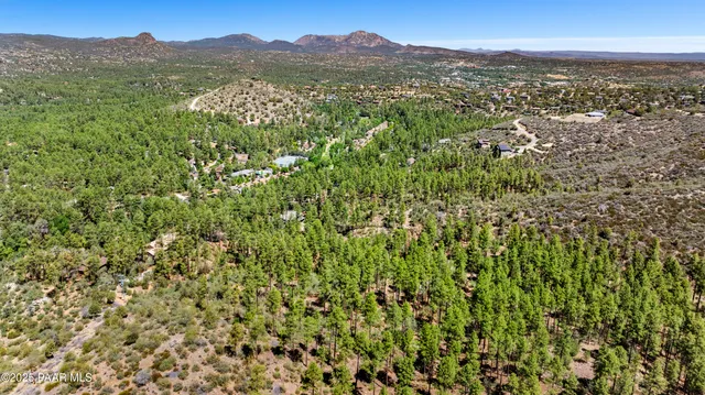 a view of a city with a mountain