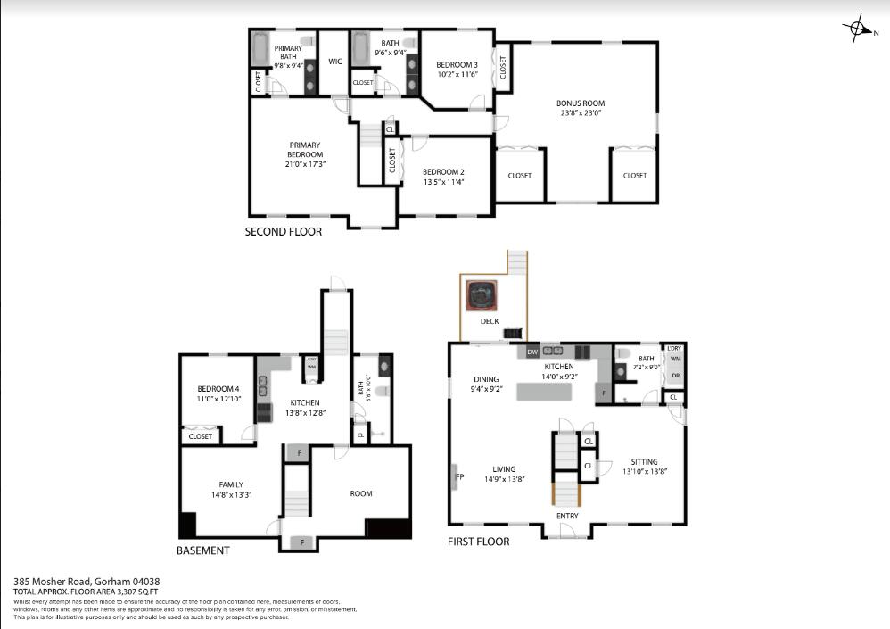 385 Mosher Road Gorham, ME 04038 - Photo 56 of 56 385 Mosher Road Floorplan (Sketch)