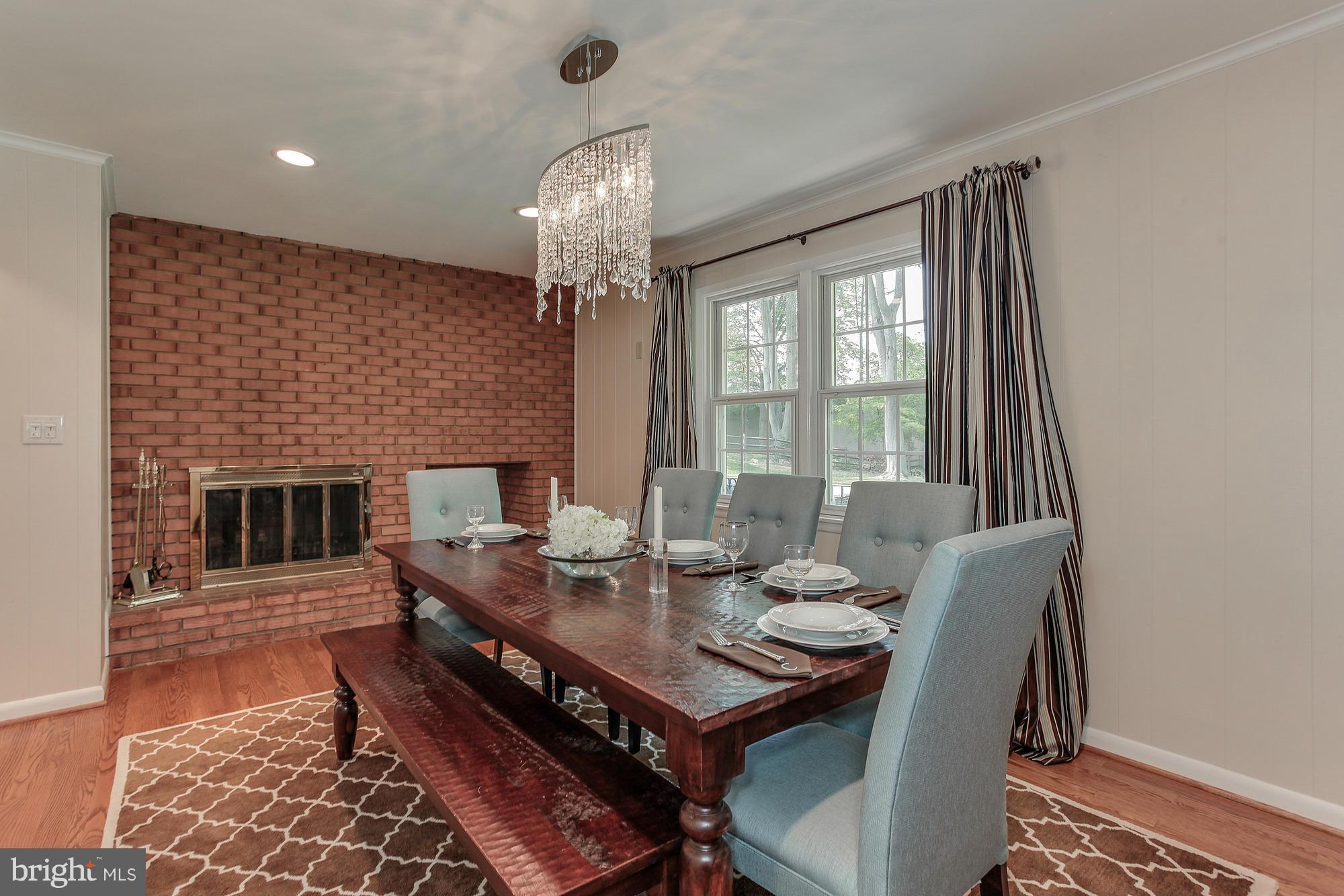 7413 Arrowood Road Bethesda, MD 20817 - Photo 12 of 30 Dining Room with Fireplace