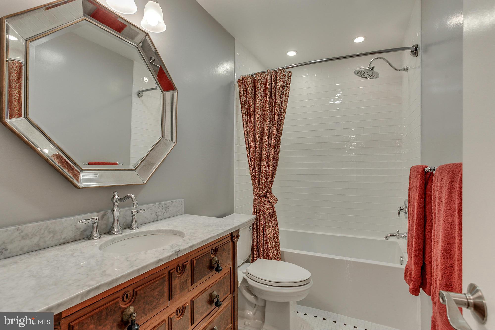 7413 Arrowood Road Bethesda, MD 20817 - Photo 15 of 30 Gorgeous Renovated Full Hall Bathroom