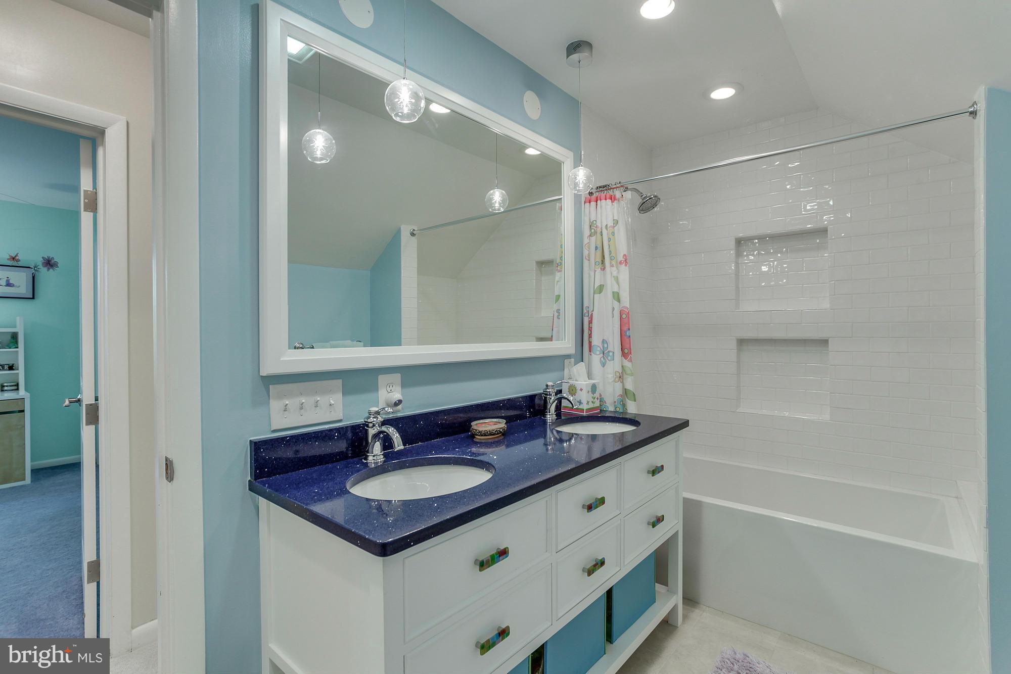 7413 Arrowood Road Bethesda, MD 20817 - Photo 22 of 30 Dazzling, Renovated Full Hall Bathroom