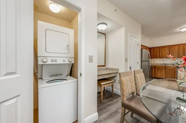 a view of a balcony with chairs