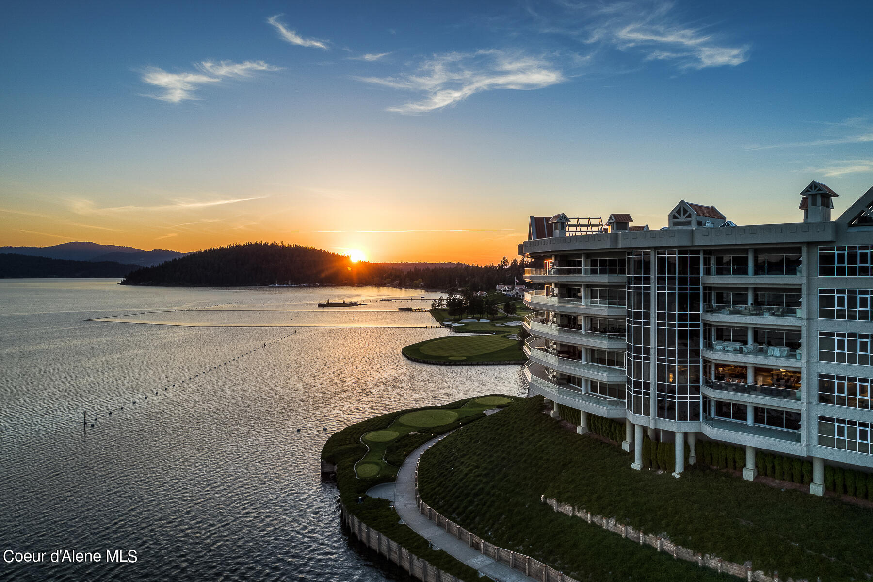 2022 South Island Green Drive Coeur D'Alene, ID 83814 - Photo 1 of 60 Aerial_TerracesSunset-5