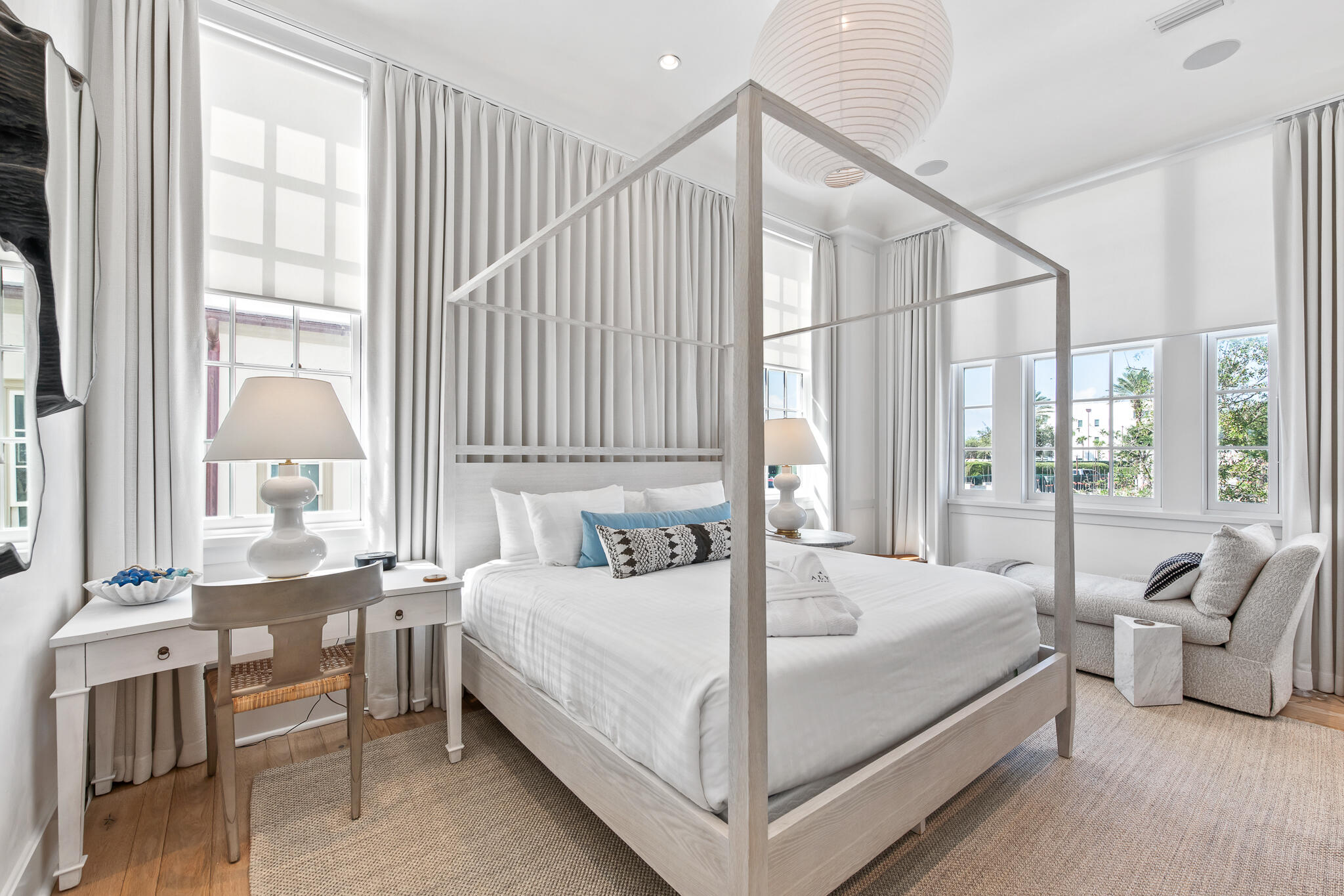 22 Sea Garden Street, Unit Z18 Inlet Beach, FL 32461 - Photo 15 of 44 a bedroom with a bed and a large window