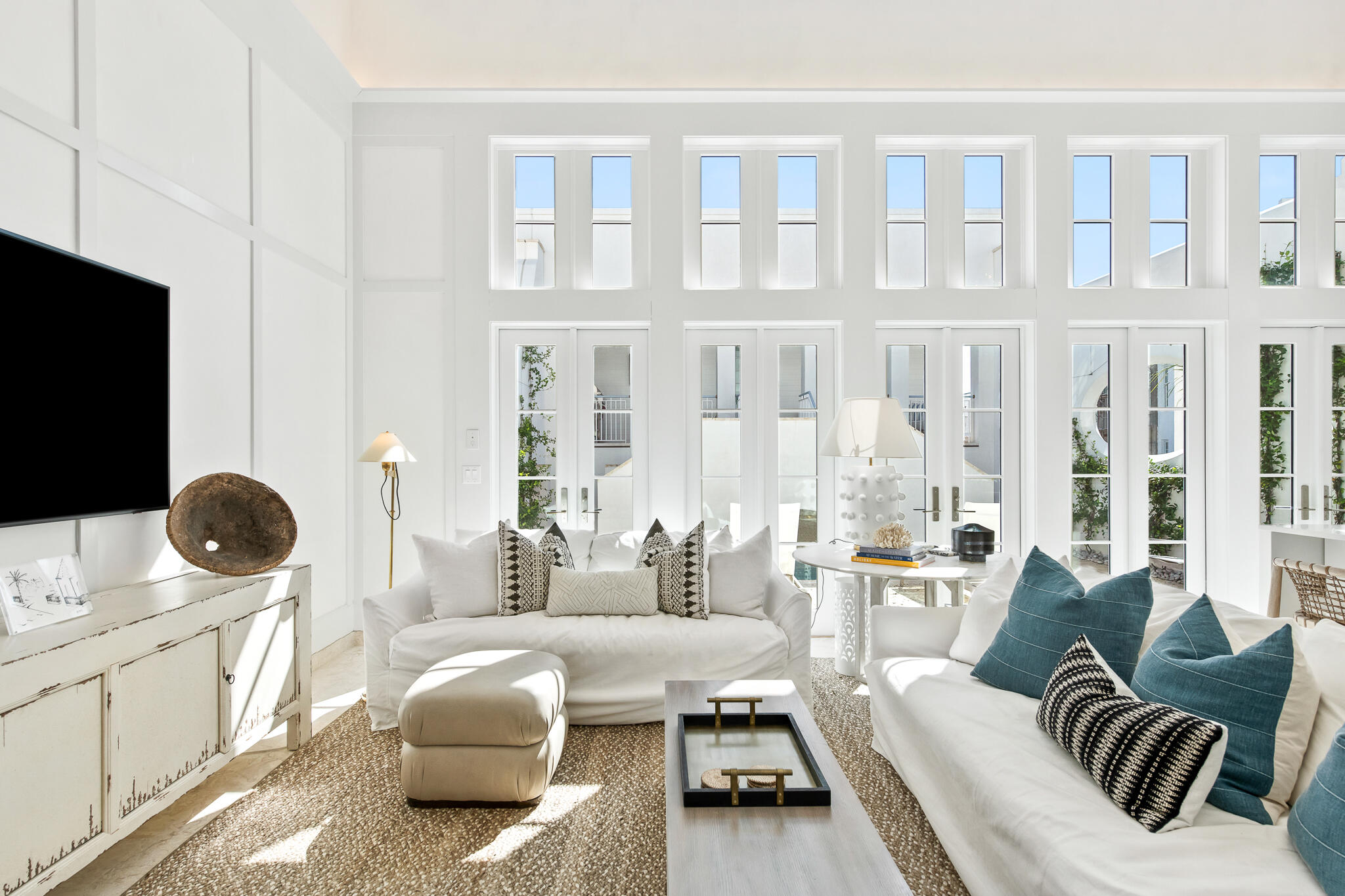 22 Sea Garden Street, Unit Z18 Inlet Beach, FL 32461 - Photo 6 of 44 a living room with furniture and a flat screen tv