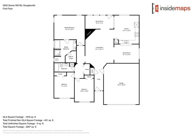 $1,800 | 5520 Somer Mill Road, Douglasville, GA 30134