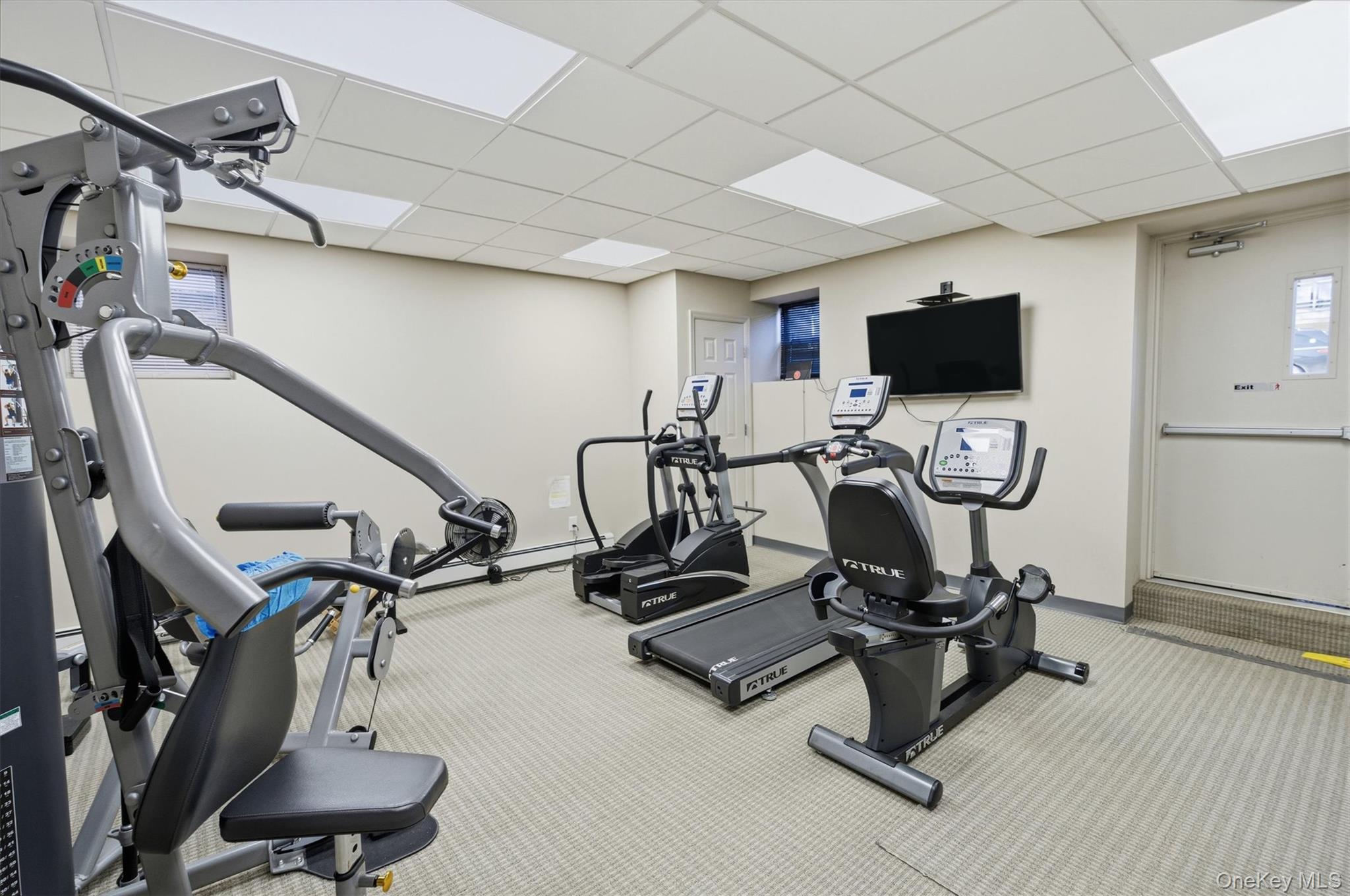 25 Chapel Place, Unit 1B Great Neck, NY 11021 - Photo 27 of 33 a view of a room with gym equipment