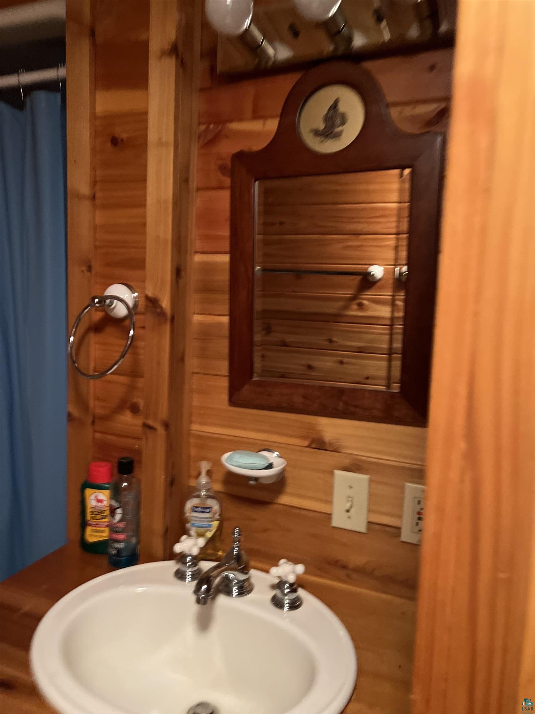 26336 Forest Road 181 Glidden, WI 54527 - Photo 17 of 18 Bathroom featuring wooden walls and sink