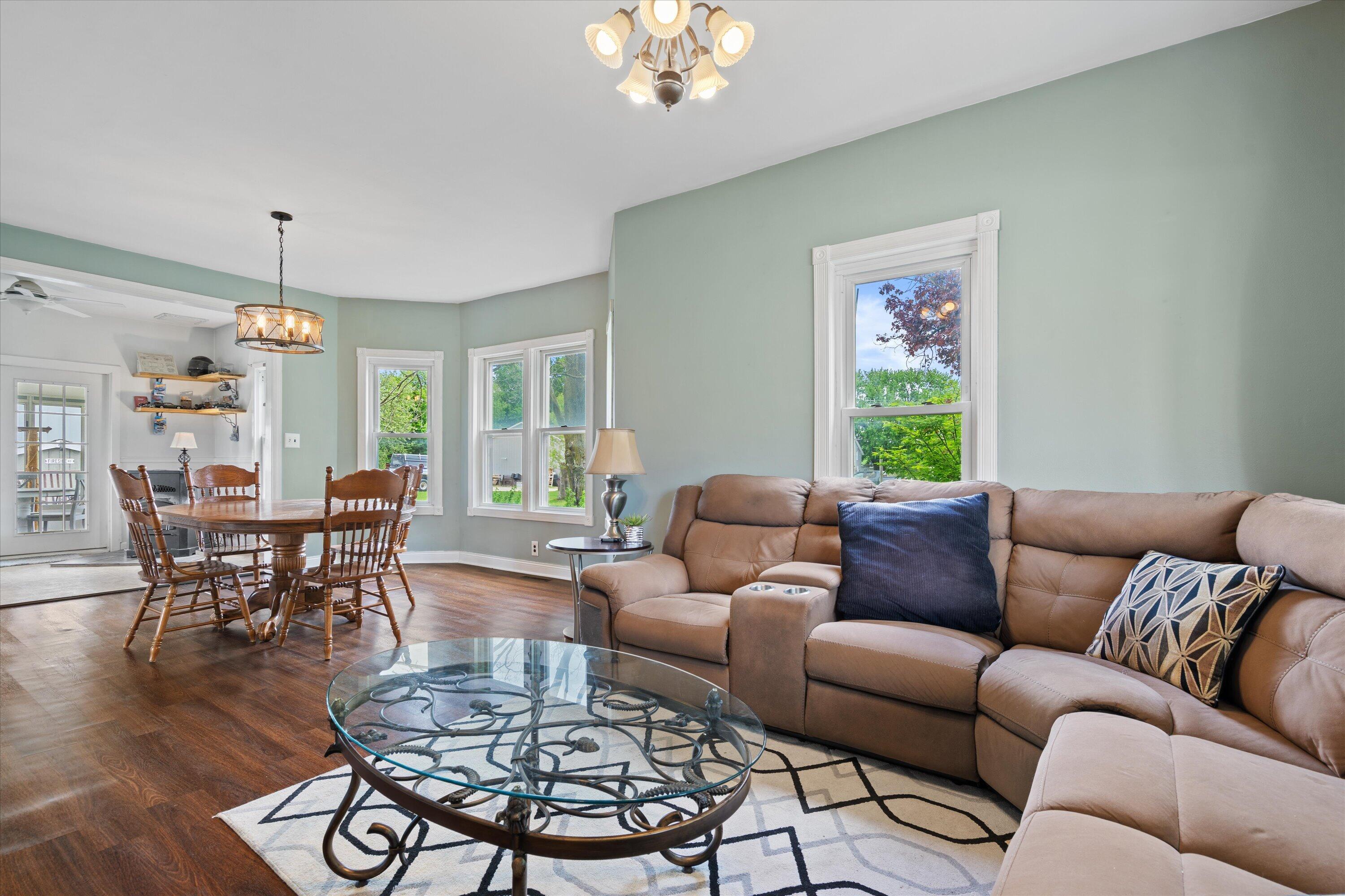 8922 County Highway West Wayne, WI 53010 - Photo 6 of 59 Living room into dining room