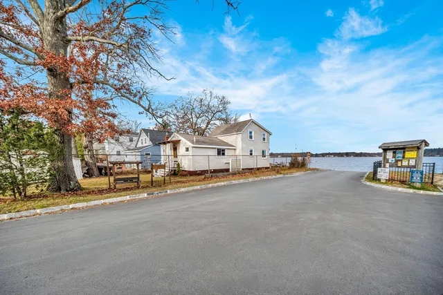 a view of a city street and a building