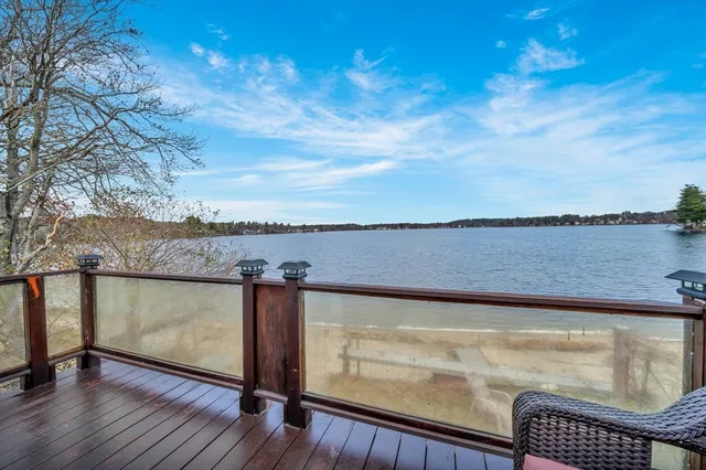 a view of a lake and outdoor space