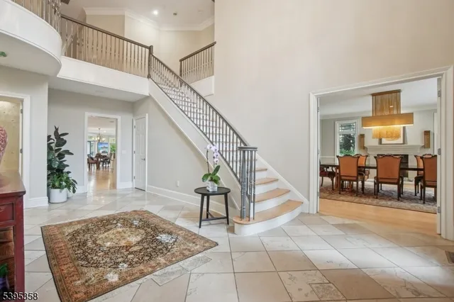 a view of entryway livingroom and hall