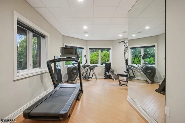 a view of a bench in the roof deck