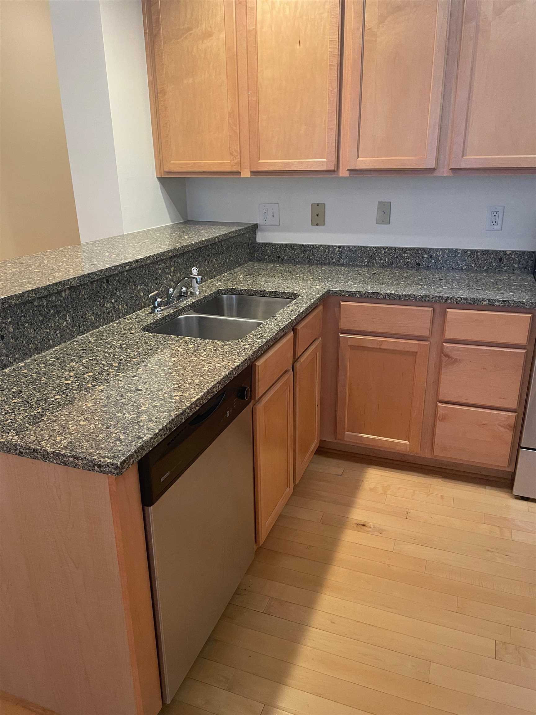 720 Litty Court, Unit 102 Memphis, TN 38103 - Photo 12 of 20 a kitchen with granite countertop sink and cabinets