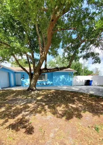 a backyard of a house