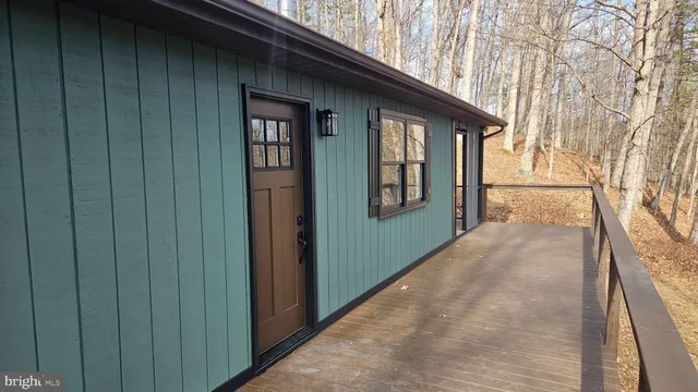 a view of front door of house
