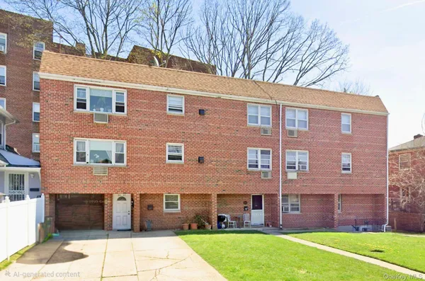 a view of a building with a yard