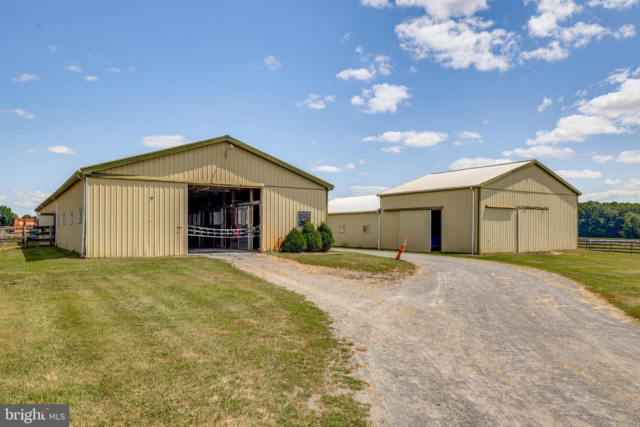 199 Bordentown Georgetown Road Chesterfield, NJ 08515 - Photo 46 of 47 a view of a house with backyard and a garage