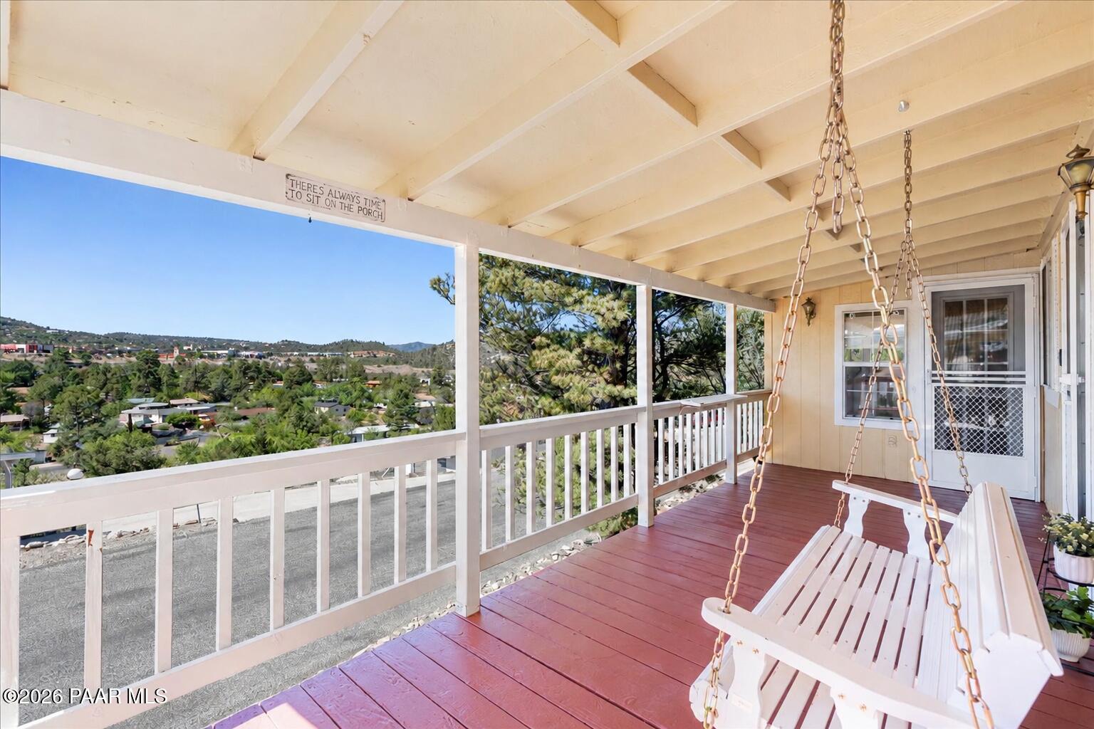 2352 Hillside Loop Road Prescott, AZ 86301 - Photo 4 of 27 Front Deck View