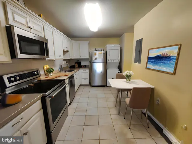a kitchen with a sink cabinets and stainless steel appliances