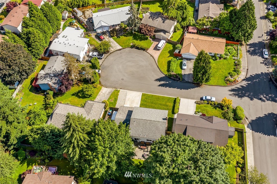 11812 Northeast 157th Street Bothell, WA 98011 - Photo 25 of 25 an aerial view of a house with yard swimming pool and outdoor seating