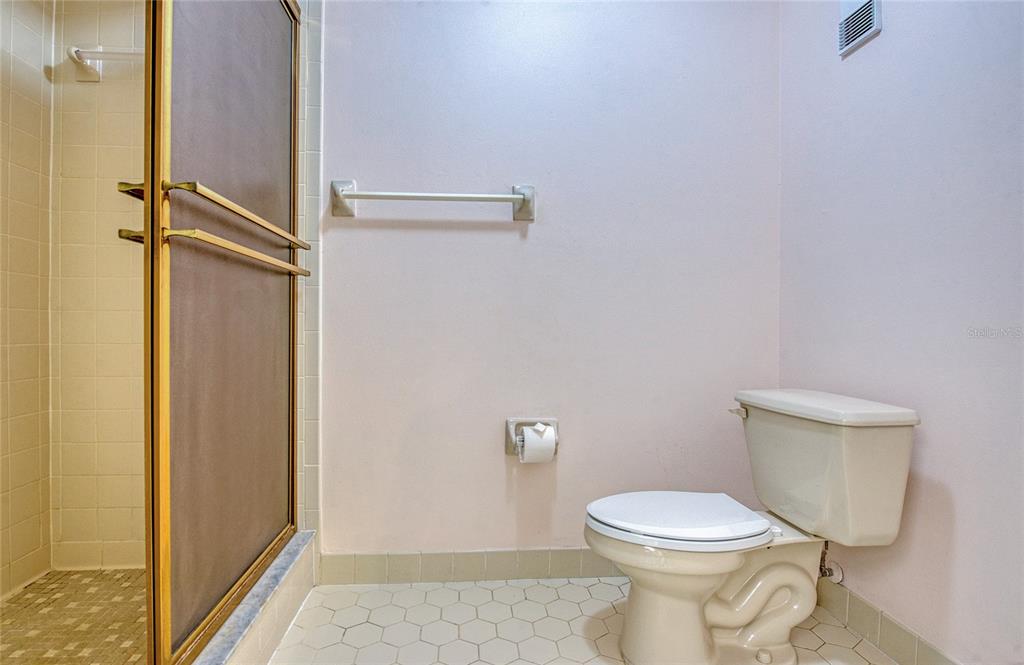 700 Starkey Road, Unit 1145 Largo, FL 33771 - Photo 28 of 63 a bathroom with a toilet and a shower