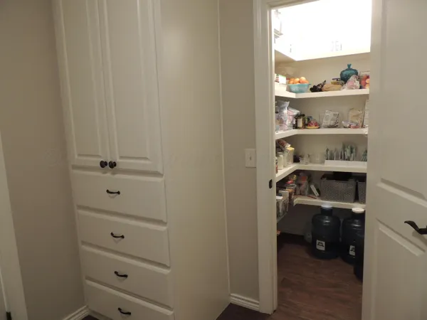 a view of closet area
