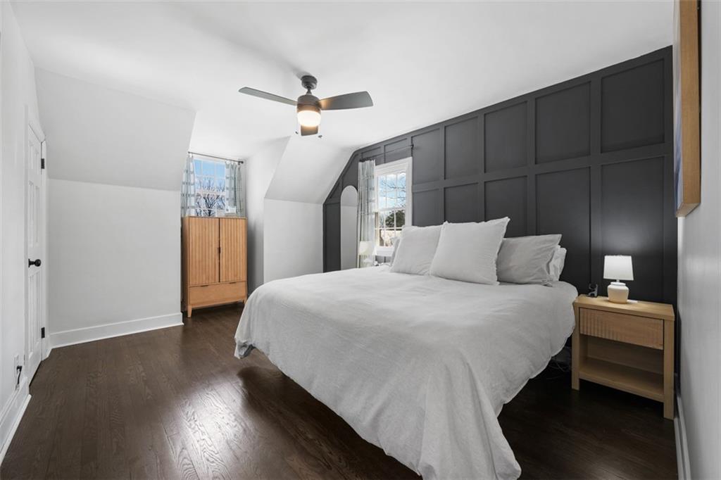 106 Sycamore Drive Pittsburgh, PA 15237 - Photo 21 of 41 a bed room with a bed and a ceiling fan