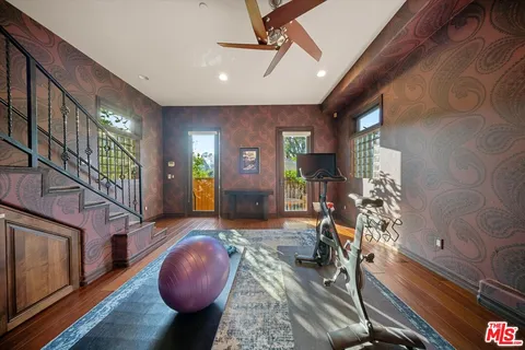 a view of city and mountain