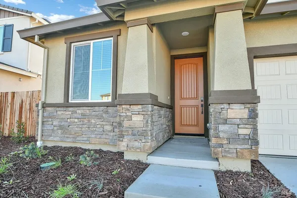 a view of front door of house