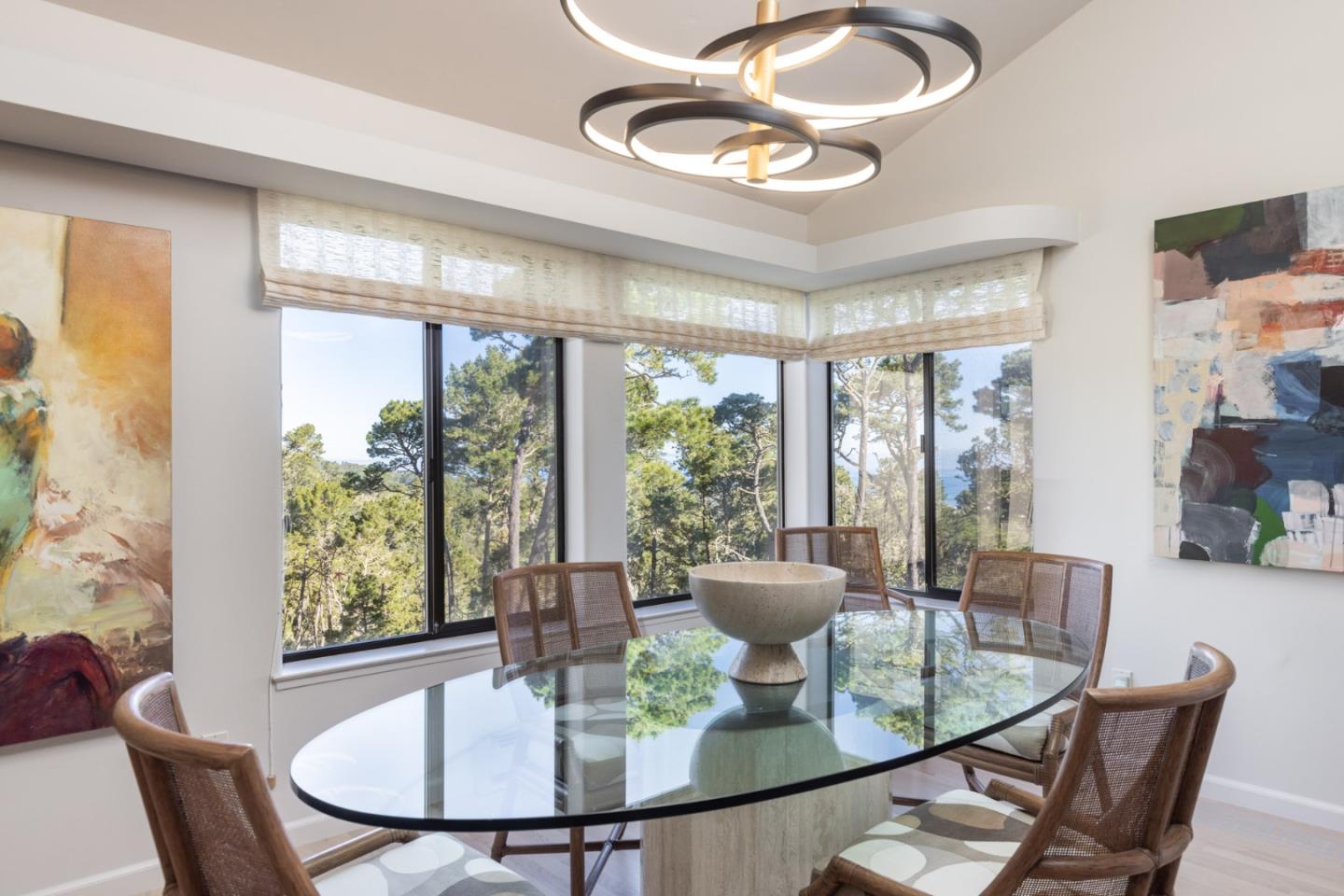 38 Shepherds Knoll Road Monterey, CA 93940 - Photo 12 of 22 a view of a dining room with furniture window and outside view