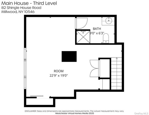 a picture of a bench in a white building