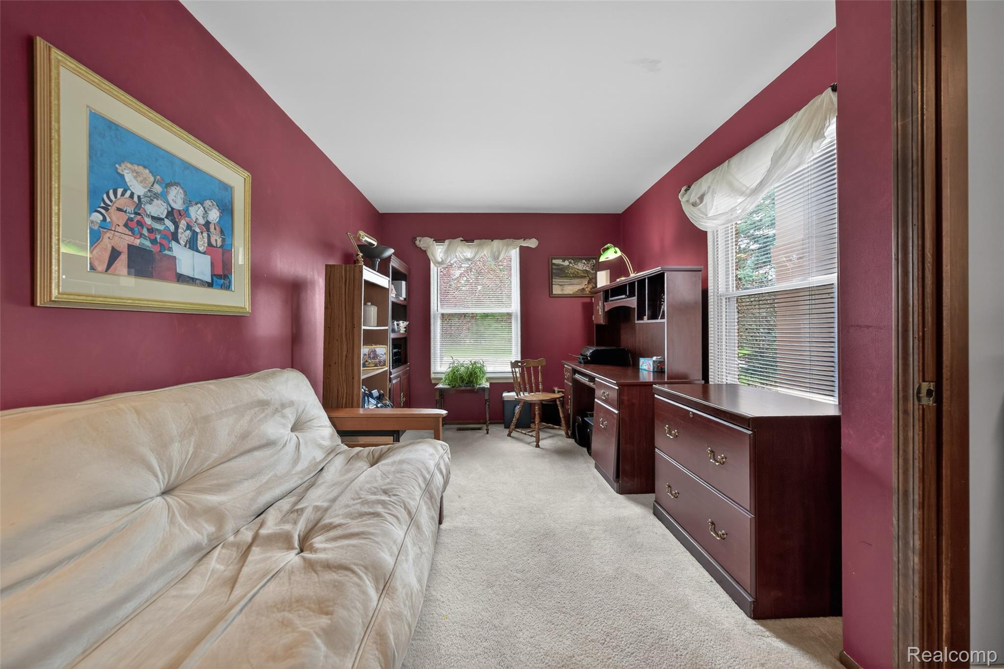 2578 Powderhorn Ridge Road Rochester, MI 48309 - Photo 24 of 46 Home office featuring light colored carpet and plenty of natural light
